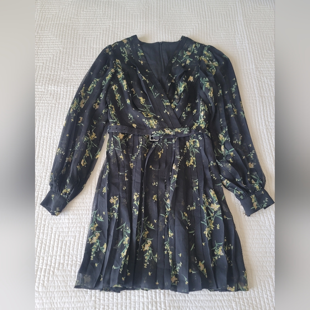 Ted Baker Floral Black Dress